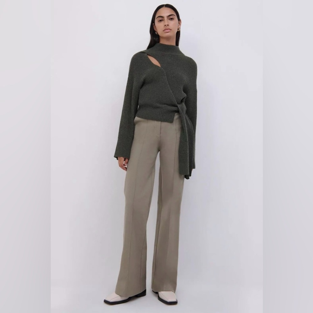 Jonathan Simkhai Kassandra Boot Cut Trousers - Picture 3 of 16